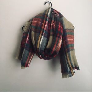 New plaid blanket scarf